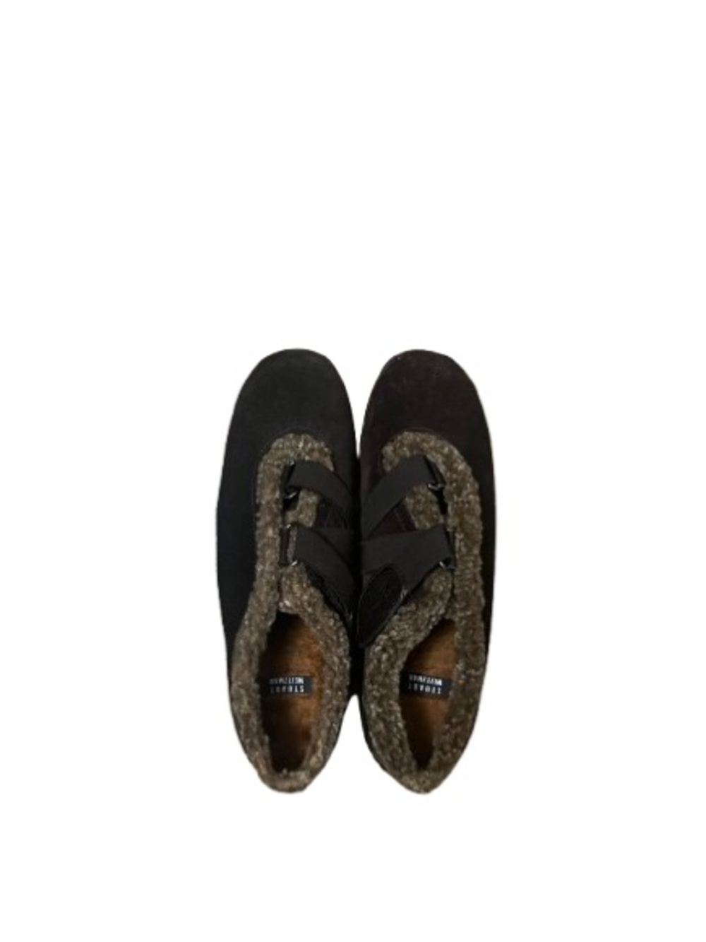 Stuart Weitzman Faux Fur Comfort Brown Sneakers